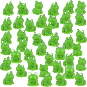 120 Pcs Mini Resin Frogs, FunnyGreen Frog Tiny Frogs Mini Frogs Figurines Miniature Frogs Animals Figurines Ornament for DIY Crafts Landscape Aquarium Dollhouse Fairy Garden Decor Potted