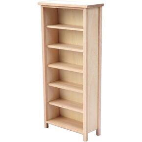 BESPORTBLE 1: 12 Scale Miniatures Dollhouse Bookshelf, Mini Bookshelf for Dolls Mini Wooden Bookcase Display Shelf Bookshelf 6 Floors Dollhouse Bookshelf Dollhouse Furniture Accessories
