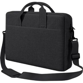 أحذية المحمول الحاملة مع حزام الكتف والتعامل مع حقيبة اليدين الواقية المتوافقة مع Lenovo/HP/MacBook/ASUS/Dell/Acer 15.6 بوصة دفتر (أسود)