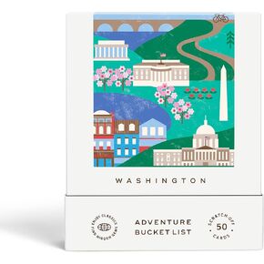 Washington DC Adventure Bucket List: 50 Scratch-Off Cards for Outdoor Activities, Tourist Attractions, and Road Trips - Perfect Travel Gift and Guide for Exploring Washington D.C.