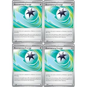 Boomerang Energy 166/167 – Twilight Masquerade – Pokemon x4 Card Lot – Playset