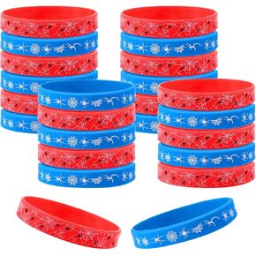 24pcs Spider Silicone Wristbands Bracelets, 2 Designs Hero Theme Party Favors Cool Spider Web Printed Bracelets Birthday Decorations Supplies