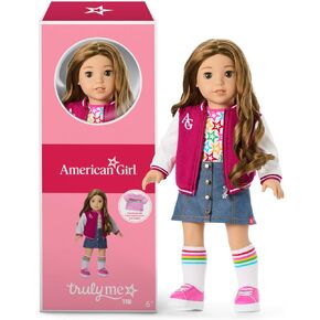 American Girl, Truly Me 18-inch Doll #132 with Hazel Eyes, Curly Dark-Brown Hair, Tan Skin, for Ages 6+