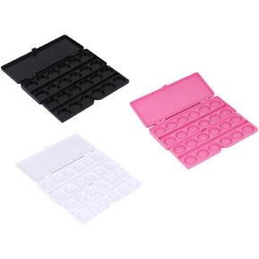 Angoily 3Pcs Watercolor Pigment Tray Art Paint Mixing Palette for Mixing Durable Lightweight Portable for Artists and