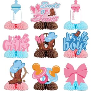 Boots or Bows Gender Reveal Decorations - Boots and Bows Gender Reveal Party Supplies Cowboy or Cowgirl Gender Reveal Decorations