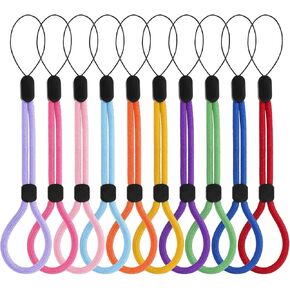 Lusofie 20PCS Wrist Lanyard Adjustable Phone Strap Wrist Polyester Wristlet Strap Colorful Phone Wristlet for Keys Cameras Flashlights USB Keychains