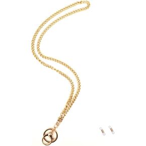 Necklace Lanyards for ID Badges Gold Cuban Chain Key Lanyard for Women Men Lanyards for Cruise Ship Cards