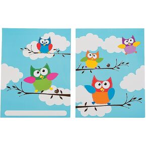 Owl Student Pocket Folders - 12 Pieces - Educational and Learning Activities for Kids