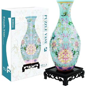 3D Puzzle Vase for Adults, Unique Flower Vase with 160 Curved Pieces, Unique Adult Crafts Gifts for Women, DIY Craft Kit for Flower Arrangements and Home Decor