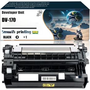 Replacement Parts Developer Unit DV-170 Compatible with Kyocera ECOSYS M2035dn M2535dn FS-1035MFP FS-1135MFP Printers, Contains Chip and Clear Printing (1 Pack Black)