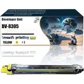 Replacement Parts Developer Unit DV-8305 Compatible with Kyocera TASKalfa 3050ci 3051ci 3550ci 3551ci Printers, Contains Chip and Clear Printing (4-Pack BK/C/M/Y)