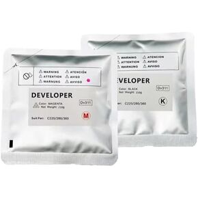 DV311 KCMY 210g Developer Powder Compatible with C220 C280 C360 Copier Developer 1pcs(BK-210g)