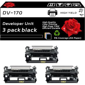 DV-170 Developer Unit Compatible for Toshiba ECOSYS M2035dn M2535dn P2135d P2135dn FS-1035MFP FS-1135MFP FS-1320D Printers (4 Pack Black)