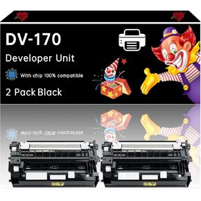 DV-170 Developer Unit Compatible with Toshiba ECOSYS M2035dn M2535dn P2135d P2135dn Printers, Enhanced Durability, Ideal for High-Volume Printing (3 Pack Black)