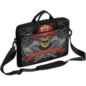 Firefighter Tattoo Laptop Bag Case Shoulder Messenger Carrying Bag 13 14 15 Inch Waterproof Computer Sleeve Cover Compatible with MacBook/Notebook/HP Acer Dell Lenovo ASUS Laptop
