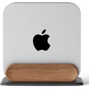 حامل MAC Mini رأسيًا ، حامل سطح المكتب الخشبي العالمي وحامل سطح المكتب لعام 2010-2024 M1/M2/M2 Pro/M4/M4 Pro ، تصميم التبريد والفضاء