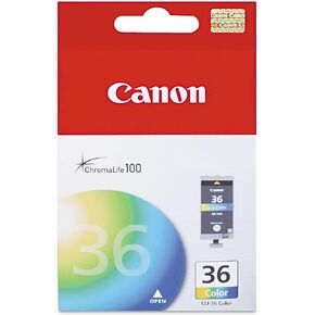 Canon CLI-36 Ink Cartridge, Tri-Color, in Retail Packaging
