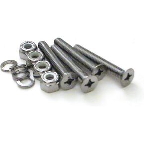 GG Grand General 69987 Chrome 1/4 Inches Dia. X 1-5/8 Inches L Screw Set for Floor Mounting Stand