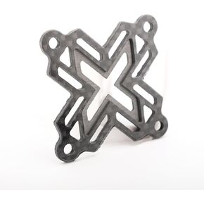40mm×40mm Carbon Fiber RC Fan Guard - Universal Brushless Motor/ESC/Cooling Fan Heatsink Cover - Protection for RC Cars, Trucks, Drones (X Style)
