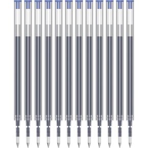 Writon Gel Ink Pen Refills, 12 Refills, 0.7mm Fine Point, Quick Drying Blue Ink, Compatible with Writon Retractable Gel Pens