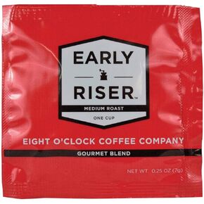Coffee Pro CFPCCFEOC1R - Eight OClock Coffee Early Riser Medium Roast Regular Coffee Soft Pod