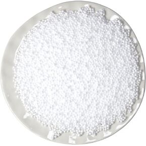 80,000 Pieces Foam Beads for Slime, White Polystyrene Beads for DIY Craft, Party Decoration (0.08-0.12 in)