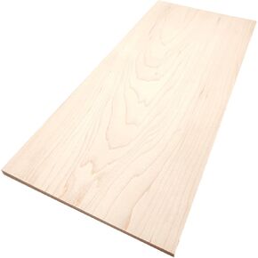 Maple Hardwood Planks - 2-Pack Hard Maple Wood for Unfinished Wood Crafts - 1/4’’ (6mm) 100% Pure Hardwood - Laser Engraving Blanks - Maple Wood Blanks for Crafts and Gifts