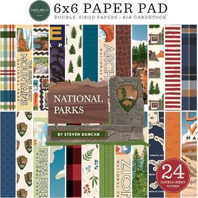 Echo Park Paper National Parks 6x6 Paper Pad, Various