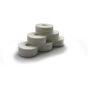 Marathon 100% Polyester Sideless Prewound Embroidery Bobbin Style L Size 144 YDS/Bobbin (White)