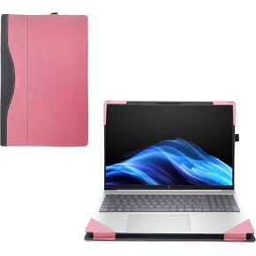 حالة تغطية الكمبيوتر المحمول لـ HP Omnibook 5 14 "[غير متوافق مع أي طراز آخر] 2 في -1 قابلة للفصل PU Leather Shell Compoort Bag Presctive (Wine Red)
