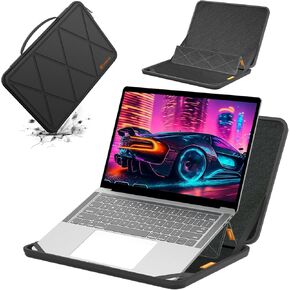 Smatree MS98 Hard EVA Protective Sleeve with Stand Compatible for 16 inch GIGABYTE AORUS G6X 9KG 2024/G6X 9MG 2024, for 15.6 inch G5 GD/G5 KD/G5 MD, for GIGABYTE A5 K1/A5 X1/G5 KC Gaming Laptop