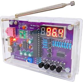 Gikfun FM Radio Kit Soldering Practice Kit DIY School Project FM 87-108MHz with 2 Power Supply Modes, Soldering Learning and Teaching for Beginners, Adults EK1989