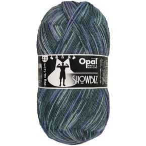 Opal Showbiz Sock Yarn – 4-Ply, 100g / 425m – 75% Superwash Wool, 25% Polyamide – Durable, Self-Striping Yarn for Socks, Scarves & Accessories (1, 11393)