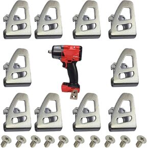 10-Packs Belt clip 42-70-2653 Hook free Screw Fit for Milwaukee Compatible with M18 Impact Driver Hammer Drill Replace 2604-20, 2797-22，2604-22CT,2604-22