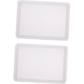2Pcs Painting Trays Pigment Storage Plates for Art and Crafts Stackable Color Mixing Trays Lightweight and Portable Painting Tools for Students and Young Artists