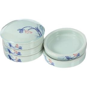 Gadpiparty 1Set Ceramic Watercolor Mixing Trays Durable Paint for Watercolor Painting Convenient Porcelain Color Mixing Plates for Artists and Present Giving