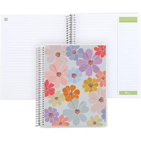 Erin Condren 8.5" X 11" Spiral Bound Productivity Notebook - Colorful Cosmos, 160 Lined Page Note Taking & Writing Notebook, 80 Lb, Thick Paper, Stickers Included