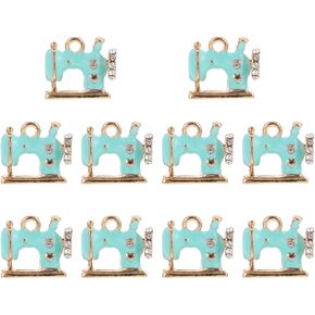 10pcs Sewing Machine Pendant Key Chain Pendants Jewelry Making Pendants Jewelry Decors Charms for Jewelry Making Jewelry Charms Alloy Key Chain Adornments Necklace Charms