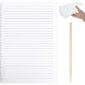Plastic Straight Line Stencil Template (1pcs+1 Wooden Stripe)