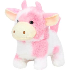 Easfan Walking Pony Toy Plush Interactive Pony Electric Plush Pet Toy with Sound Stuffed Animal Christmas Birthday Gifts for Kids Toddlers,8"
