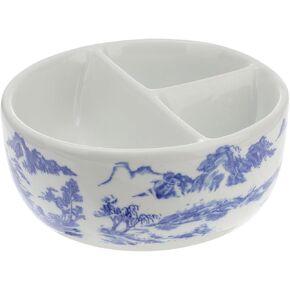 Gadpiparty 1pc Ceramic Paint Mixing Tray Versatile Wash Brush Pot for Watercolor Ink Sturdy Base Easy to Clean and Porcelain Design for Artists and Enthusiasts