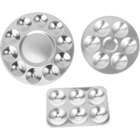 Angoily 3Pcs Paint Tray for DIY Art Washable Paint Mixing for School Workshops Parties Durable and Reusable Painting Supplies