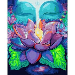 طلاء البضائع STP بأرقام للبالغين مع إطار خشبي 16 × 20 "(40x50 سم) طلاء DIY بواسطة مجموعة أرقام للأطفال والمبتدئين ، ديكور فن الجدار ، قماش مؤطر (Central Park Gapstow Bridge)