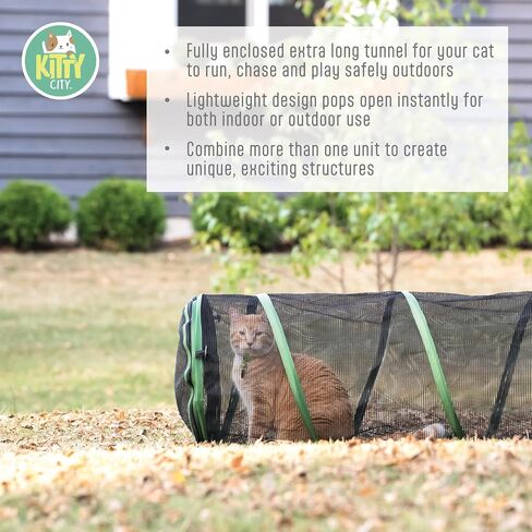 Kitty City Large Outdoor 20-Foot Play Tunnel Only in Saudi Arabia