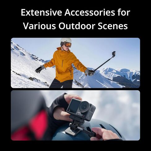 مجموعة DJI Osmo Action 5 Pro القياسية، بطارية تدوم 4 ساعات، حزمة فيديو 4K مع مجموعة أدوات خارجية، بطاقة microSDXC سعة 64 جيجابايت، حافظة حماية من السيليكون وحزمة حماية محسنة CPS لمدة عام واحد in Kuwait