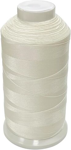 Haobase Bonded Nylon Sewing Thread 1500 Yard T70#69 for Leather, Bag, Shoes, Canvas, Upholstery with Sewing Needles Kit (White) in Saudi Arabia