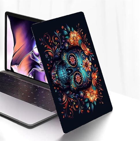 Compatible with MacBook Air 13 inch Case 2020 2021 M1 A2337 A2179 A1932, Plastic Hard Shell Case for Mac Air 13 with Touch ID (2018-2021) - Sugar Skull Flowers in Saudi Arabia