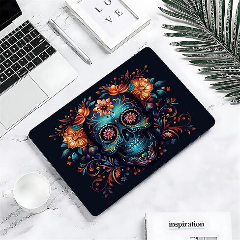 Compatible with MacBook Air 13 inch Case 2020 2021 M1 A2337 A2179 A1932, Plastic Hard Shell Case for Mac Air 13 with Touch ID (2018-2021) - Sugar Skull Flowers in Saudi Arabia