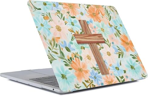 Compatible with MacBook Air 13 inch Case 2020 2021 M1 A2337 A2179 A1932, Plastic Hard Shell Case for Mac Air 13 with Touch ID (2018-2021) - Sugar Skull Flowers in Saudi Arabia