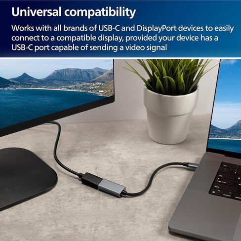 محول فيليبس USB C إلى HDMI، النوع C، 60 هرتز، أحادي الاتجاه، تصميم مضغوط، يعمل مع أجهزة التلفاز الذكية، روكو، فاير ستيك، بلو راي، أجهزة البث، الشاشات، أجهزة العرض، أسود، SWU7114A/27 in Saudi Arabia